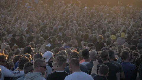 Huge crowd at concert #1 Stock Footage 113101037