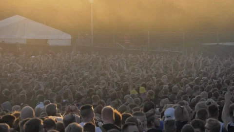 Huge crowd at concert #3 Stock Footage 113101244