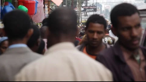 Huge Crowd Ethiopia 動画素材 5505514
