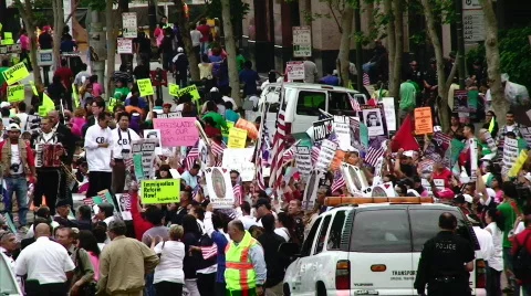 Huge Crowd Stock Footage 376387