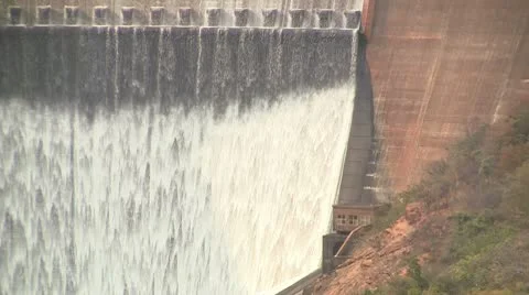 Huge Dam 11 Stock Footage 10608934