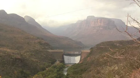 Huge Dam 12 Stock Footage 10608930