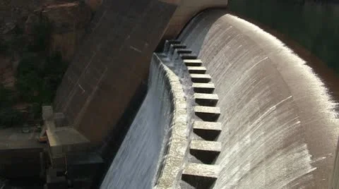 Huge Dam 3 Stock Footage 10609014