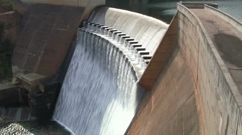 Huge Dam 5 Stock Footage 10609104