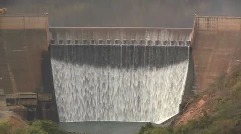 Huge Dam 8 Stock Footage