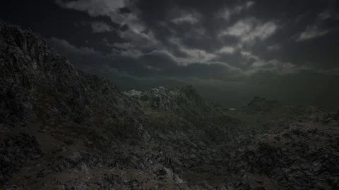 Huge Dark Clouds over Scottish Highlands Video stock 116667568