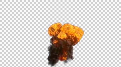 Huge detailed explosion Stock Footage
