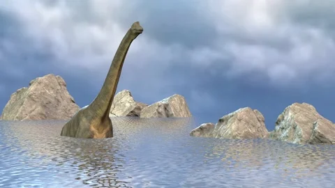 A huge dinosaur animation 4K Stock Footage 194867637