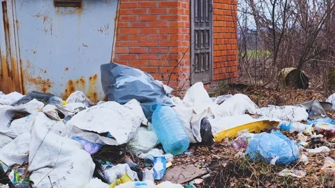 Huge Dump in Forest. Stock Footage 124225537