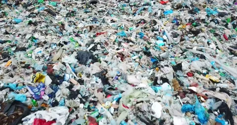 Huge dumps of plastic garbage. The concept of pollution of the planet Stock Footage 172448203