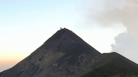 Huge Eruption of Active Vulcan Stock Footage 74238889
