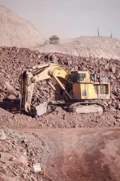 Huge Excavator. Mining Stock Photos