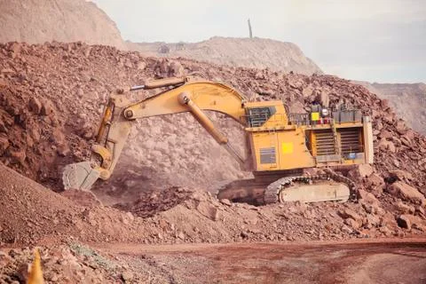 Huge Excavator. Mining Stock Photos
