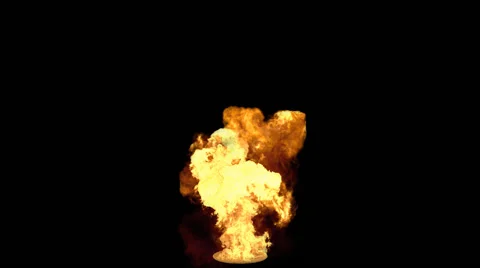 Huge explosion of bonfire Stock Footage 48644065