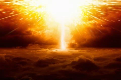 Huge explosion Stock Illustration