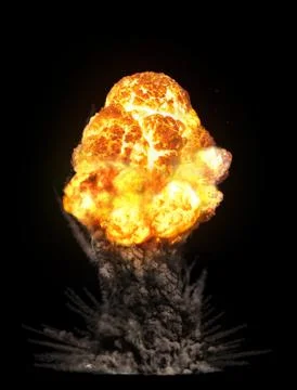 Huge explosion Stock Illustration
