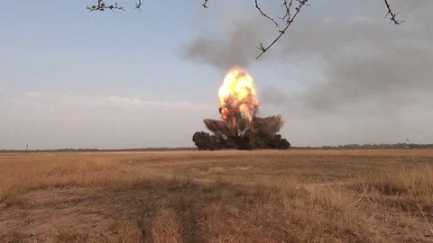 Huge Explosions Series One Video stock 112579062
