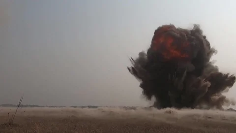 Huge Explosions Series Two Video stock 112578673