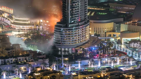 Huge Fire accident occured from the The Address Hotel before New Year 2016 Vidéo 62437745