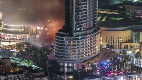 Huge Fire accident occured from the The Address Hotel before New Year 2016 Vidéo 147432282