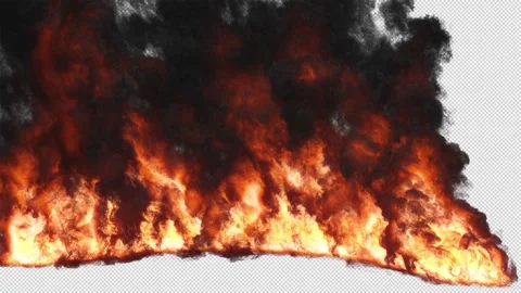 Huge flame of burning fuel with black smoke. Stock Footage 244743783