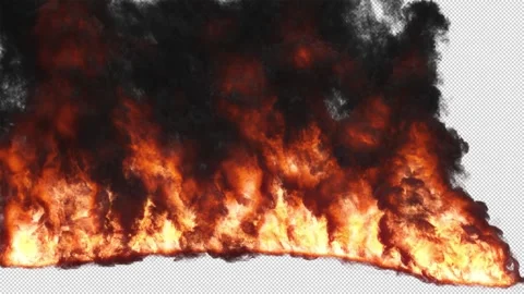 Huge flame of burning fuel with black smoke. Video stock 244789503