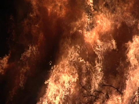 Huge Flames Stock Footage 356508