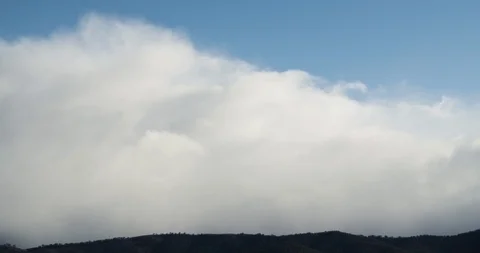 Huge Fluffy Clouds Sunset Timelapse 4K Stock Footage 113911703