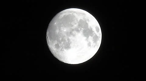 Huge full moon Video stock 56911230