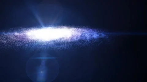A huge galaxy. Flight in space. Space travel. Stock Footage 247049888