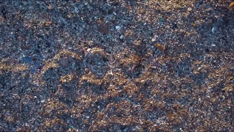 A huge garbage dump. Stock Footage 130802632