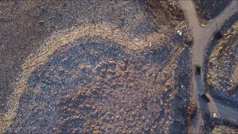 A huge garbage dump. Stock Footage 130805835
