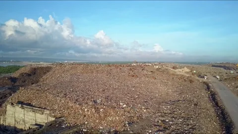 A huge garbage dump. Stock Footage 130813419