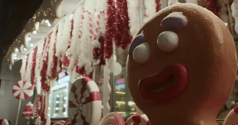 A huge gingerbread Stock Footage 261382999