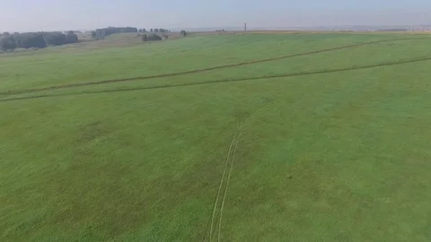 A huge green field Stock-Footage 71453800
