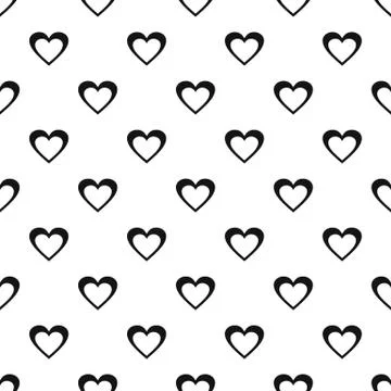 Huge heart pattern seamless vector Illustrazione stock