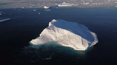 Huge high ice glacier at polar nature environment. Stock Footage 219753395