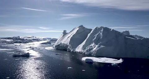Huge iceberg in Eastern Greenland Stock Footage 138239969