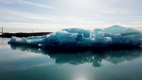 Huge iceblock at Iceland Stock Footage 93870490
