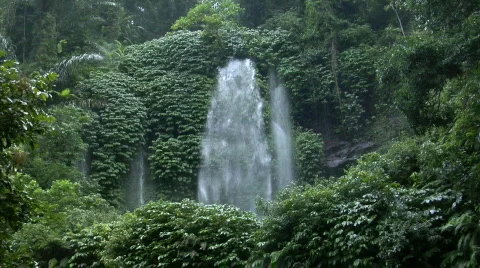 Huge indonesia waterfall Stock Footage 107934