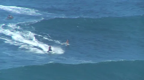 Huge Jaws Barrel Stock Footage 1044481