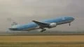Huge KLM plane taking off HD Footage