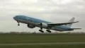 Huge KLM taking off HD Footage
