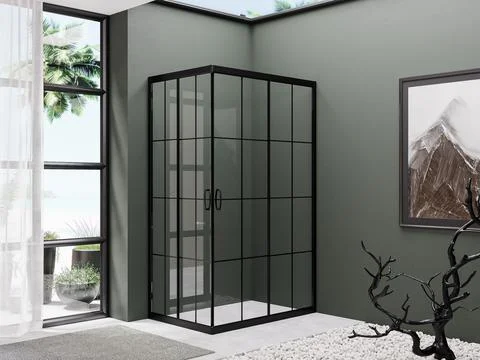 Huge Master Bethroom.  3D Render Ilustración de archivo