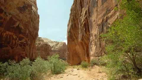 Huge mountain cliffs at Capitol Reef NP Stock Footage 209148262