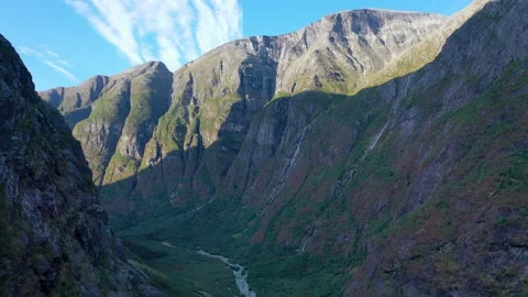 Huge mountain wall Stock Footage 167473036