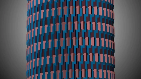 A huge number of decreasing cubes. abstract background. Stock Footage 83347768