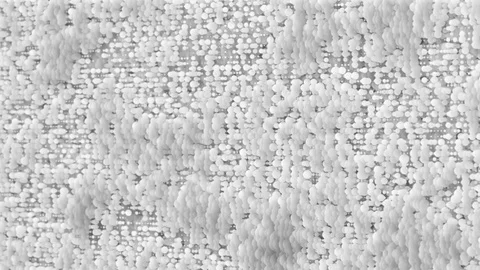 A huge number of white elements pulsating creating an elegant background Stock Footage 81259013