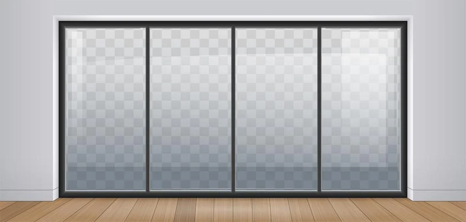 Huge panoramic window or door Stock Illustration