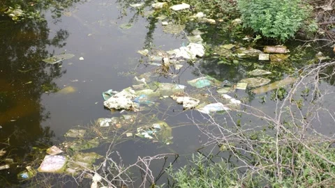 huge pile of rubbish garbage with water | Stock Video | Pond5